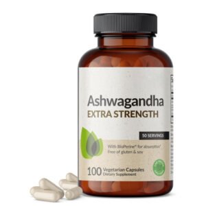 Ashwagandha Capsules 100ct | 20:1 Stress Buster + Cortisol Manager