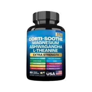 Magnesium Complex Capsules 60ct | 100mg Mg + Ashwagandha + L-Theanine Relaxation & Sleep Support